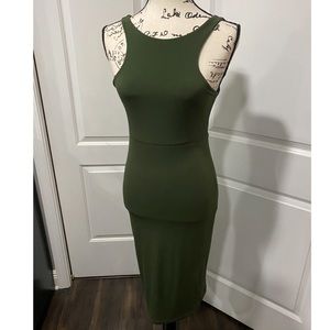 Want My Look Olive Tanktop Bodycon Stretch